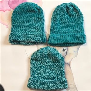 Deep Teal Handmade Hats Teens-Medium Size Adults
